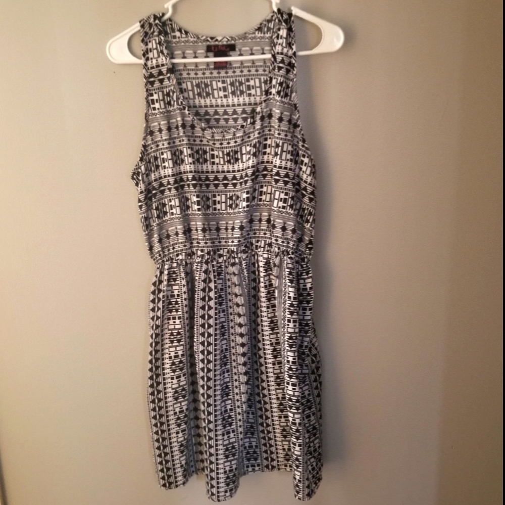 Women's black and white dress